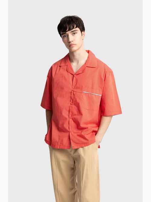 Camisa de manga corta de rayas finas giesto - Kiabi Camisa de manga corta de rayas finas giesto - Kiabi