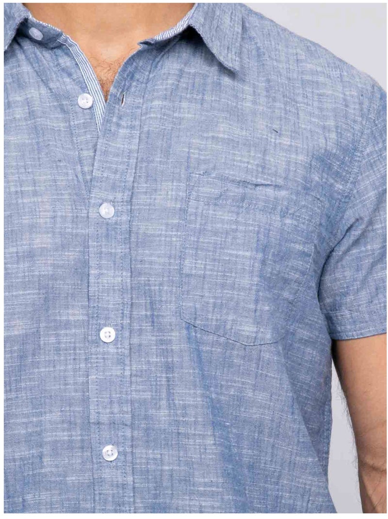 Camisa de manga corta DROGOBIE Azul - Kiabi