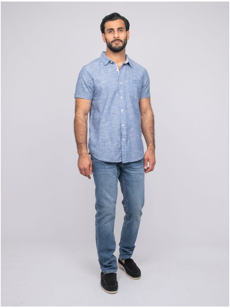 Camisa de manga corta DROGOBIE Azul - Kiabi
