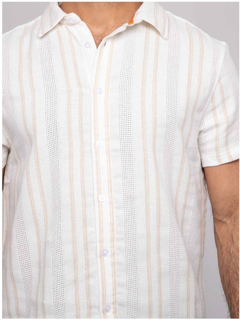Camisa de manga corta DROSAMI Crudo - Kiabi