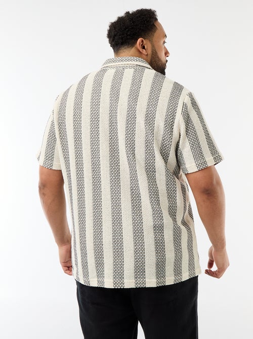 Camisa de manga corta en malla calada - Kiabi