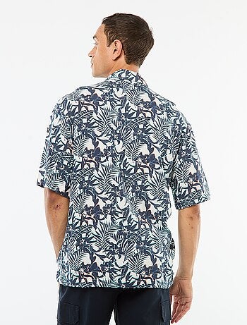 Camisa de manga corta estampada