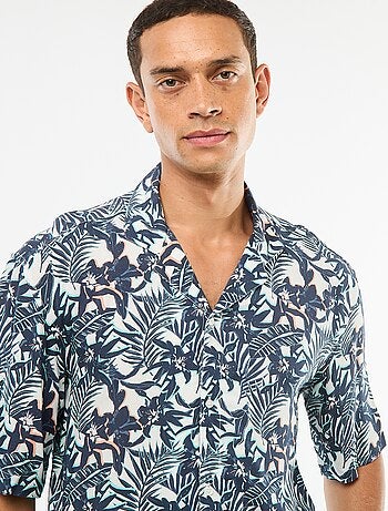 Camisa de manga corta estampada