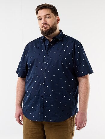 Camisa de manga corta estampada
