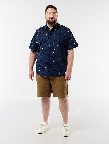 Camisa de manga corta estampada