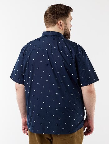 Camisa de manga corta estampada