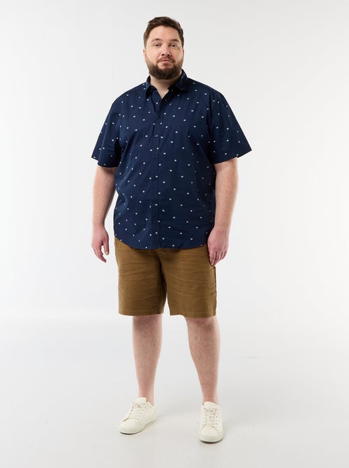 Camisa de manga corta estampada - Kiabi