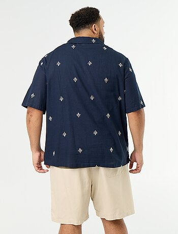 Camisa de manga corta estampada