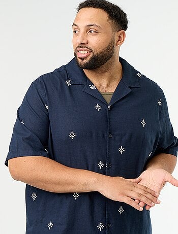 Camisa de manga corta estampada