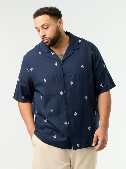 Camisa de manga corta estampada - Kiabi Camisa de manga corta estampada - Kiabi