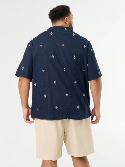 Camisa de manga corta estampada - Kiabi Camisa de manga corta estampada - Kiabi