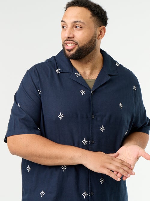 Camisa de manga corta estampada - Kiabi Camisa de manga corta estampada - Kiabi