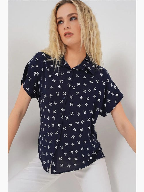 Camisa de manga corta estampada bdart - Kiabi Camisa de manga corta estampada bdart - Kiabi
