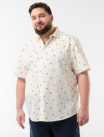 Camisa de manga corta estampada