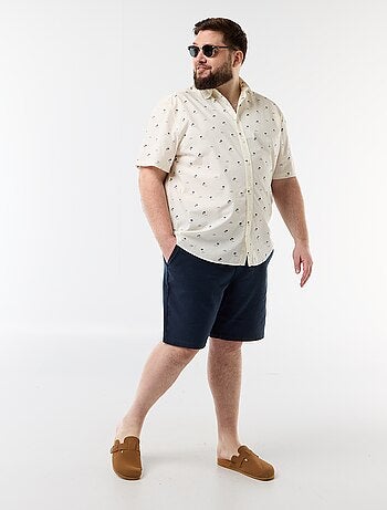 Camisa de manga corta estampada