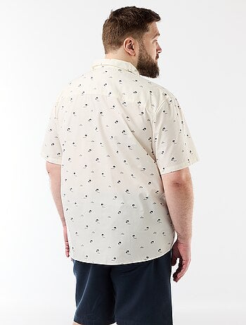 Camisa de manga corta estampada