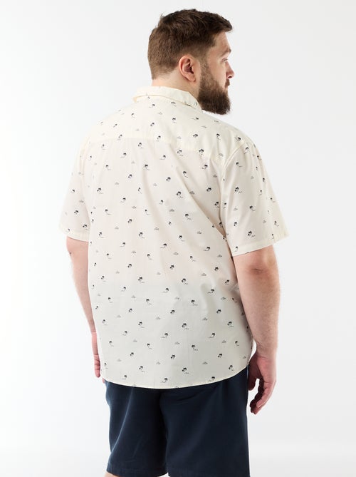 Camisa de manga corta estampada - Kiabi