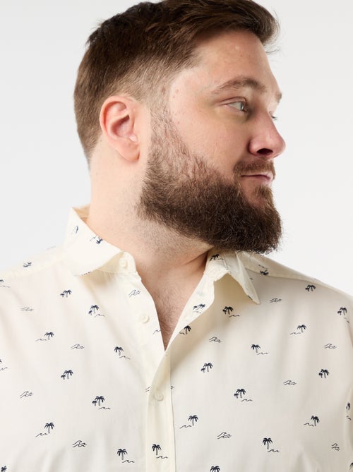 Camisa de manga corta estampada - Kiabi
