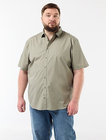 Camisa de manga corta estampada