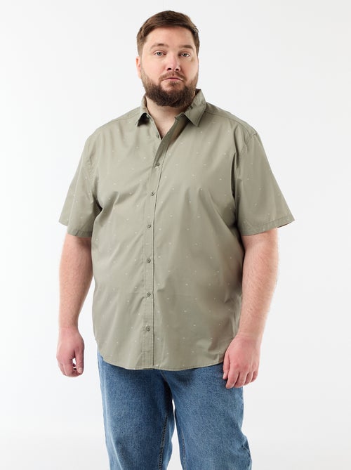 Camisa de manga corta estampada - Kiabi