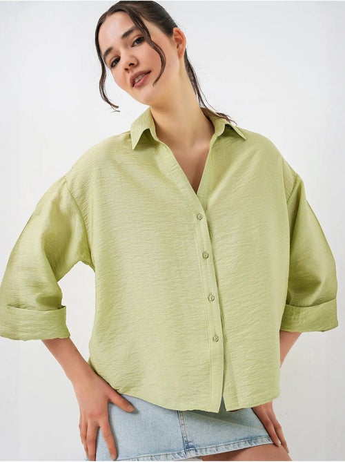 Camisa de manga corta extragrande bdart - Kiabi Camisa de manga corta extragrande bdart - Kiabi