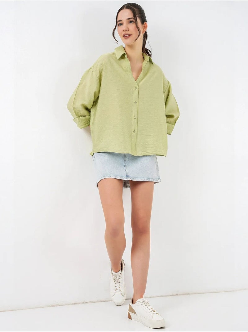 Camisa de manga corta extragrande bdart Verde - Kiabi