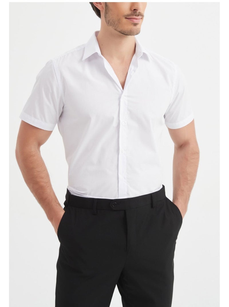 Camisa de manga corta Kebello Blanco - Kiabi