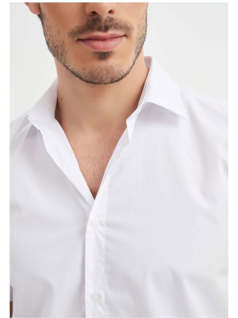Camisa de manga corta Kebello Blanco - Kiabi
