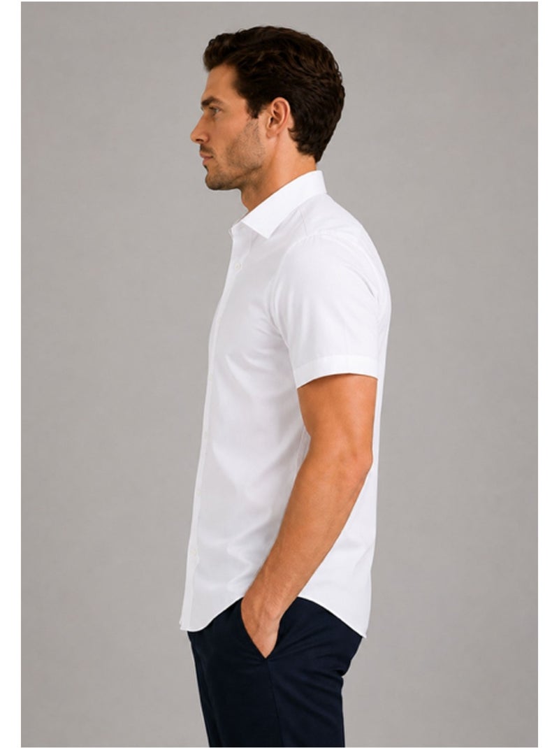 Camisa de manga corta Kebello Blanco - Kiabi