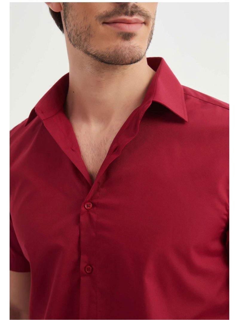 Camisa de manga corta Kebello Burdeos - Kiabi