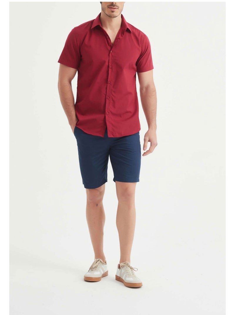 Camisa de manga corta Kebello Burdeos - Kiabi