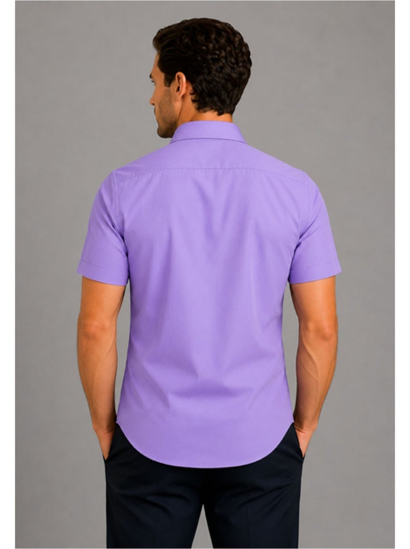 Camisa de manga corta Kebello Malva chiaro - Kiabi