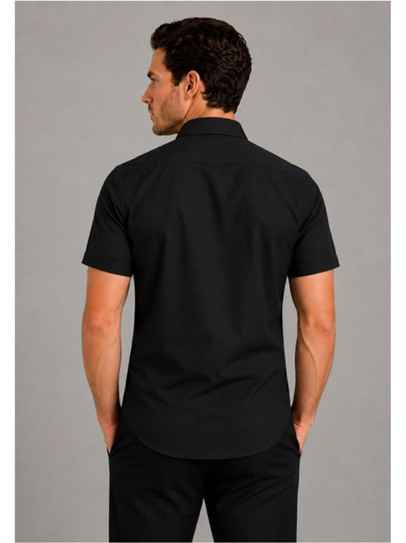 Camisa de manga corta Kebello Negro Negro - Kiabi