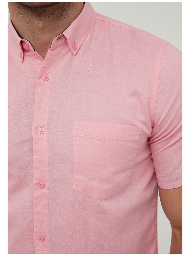 Camisa de manga corta Kebello Rosa - Kiabi