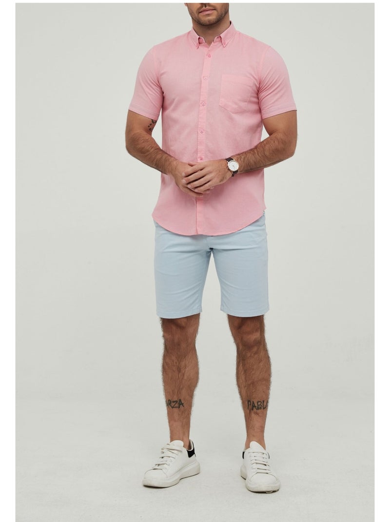 Camisa de manga corta Kebello Rosa - Kiabi