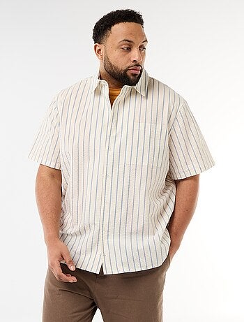 Camisa de manga corta ligera a rayas