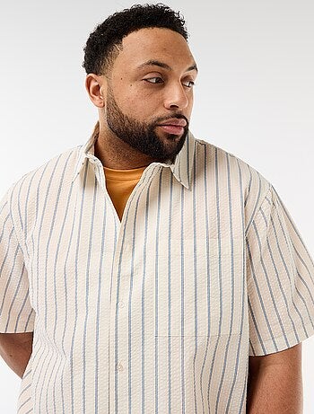 Camisa de manga corta ligera a rayas