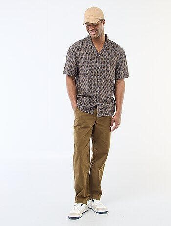 Camisa de manga corta ligera con estampado