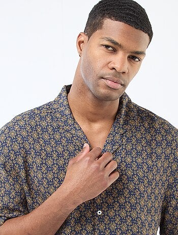 Camisa de manga corta ligera con estampado