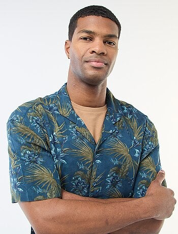 Camisa de manga corta ligera con estampado