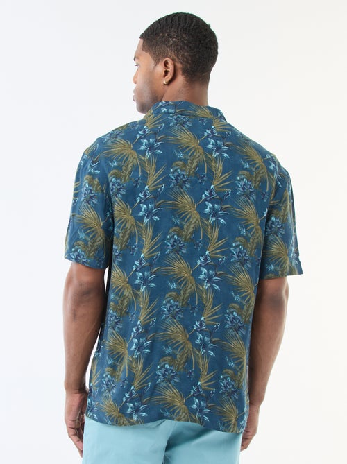 Camisa de manga corta ligera con estampado - Kiabi