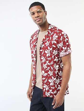 Camisa de manga corta ligera con estampado