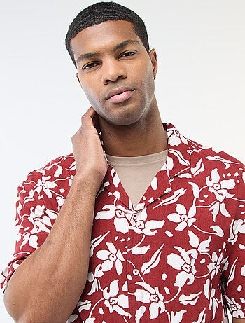 Camisa de manga corta ligera con estampado