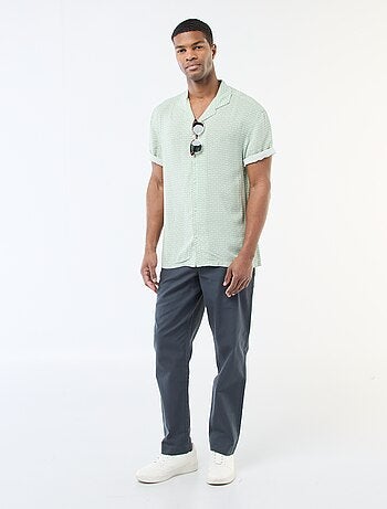 Camisa de manga corta ligera con estampado