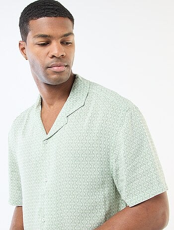 Camisa de manga corta ligera con estampado