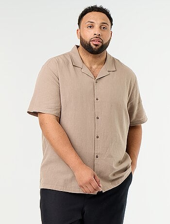 Camisa de manga corta lisa