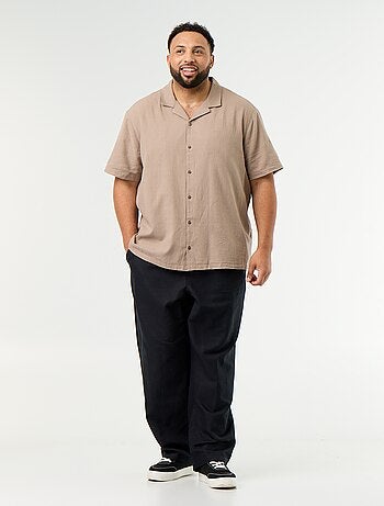 Camisa de manga corta lisa