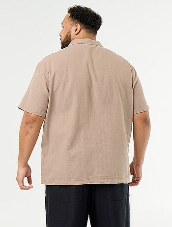 Camisa de manga corta lisa