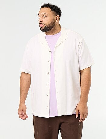 Camisa de manga corta lisa