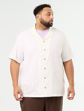 Camisa de manga corta lisa